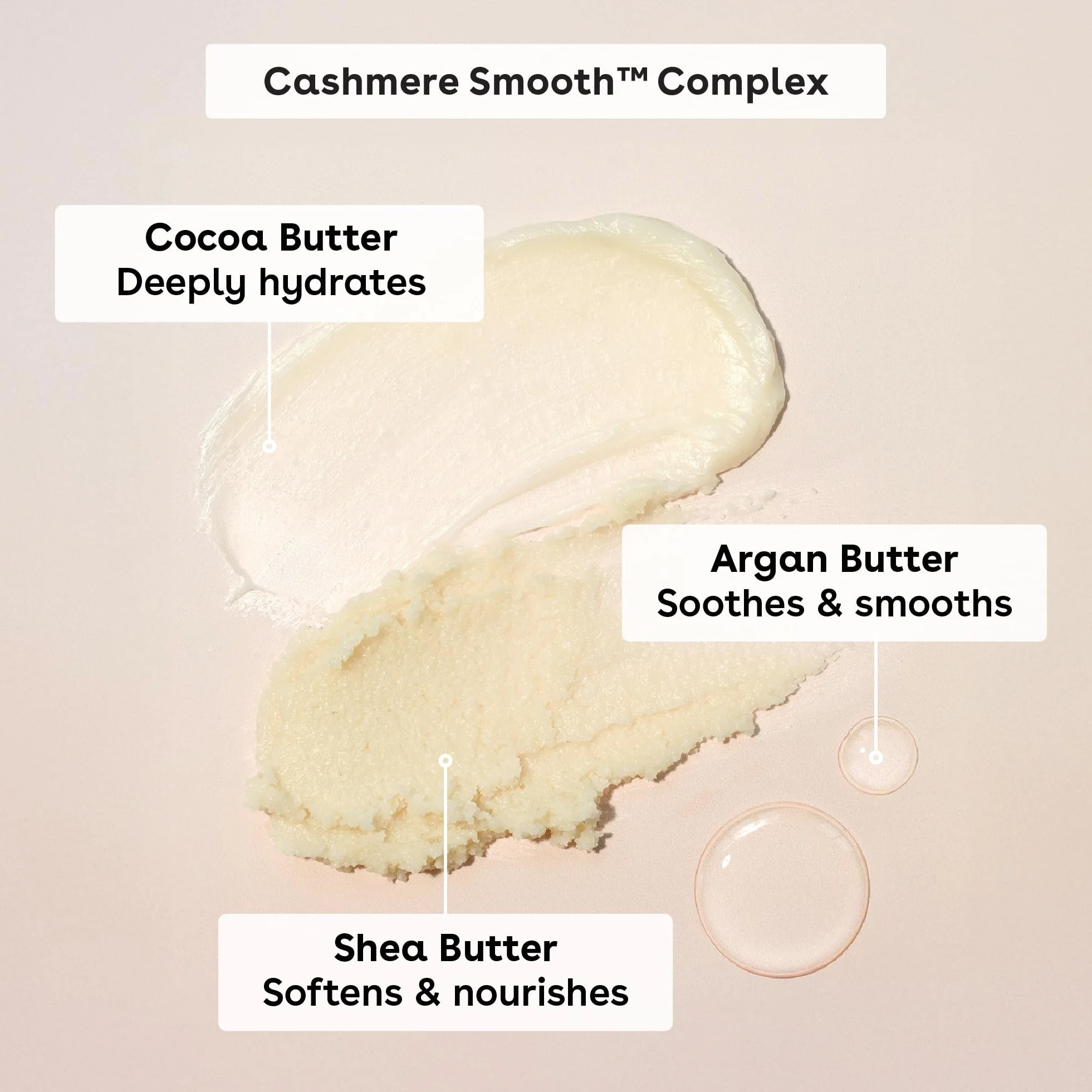 Eos Cashmere Skin Collection Gommage pré-rasage Vanille Cashmere exfoliant corps hydratant sucre karité 207 ml