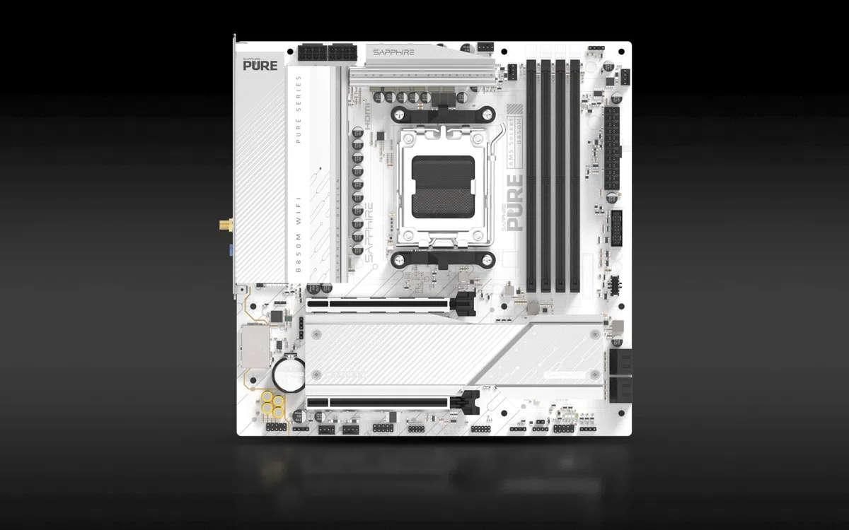 SAPPHIRE Carte mère AMD AM5 MATX Pure B850M WiFi 52123-02-40G