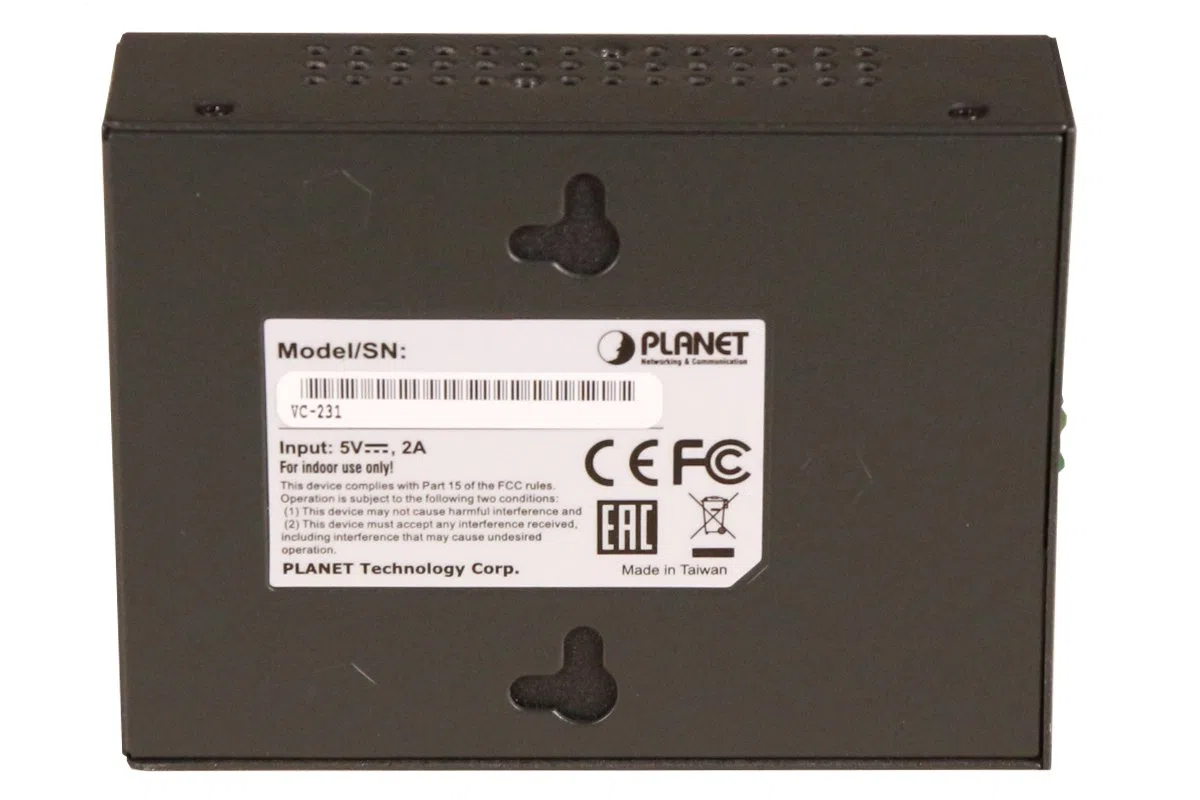 Planet VC-231 100Mbit/s convertisseur de Support réseau