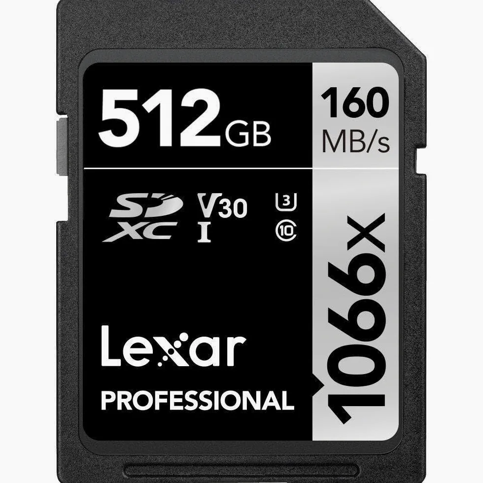 LEXAR Carte SDXC 512Go 1066x V30 U3