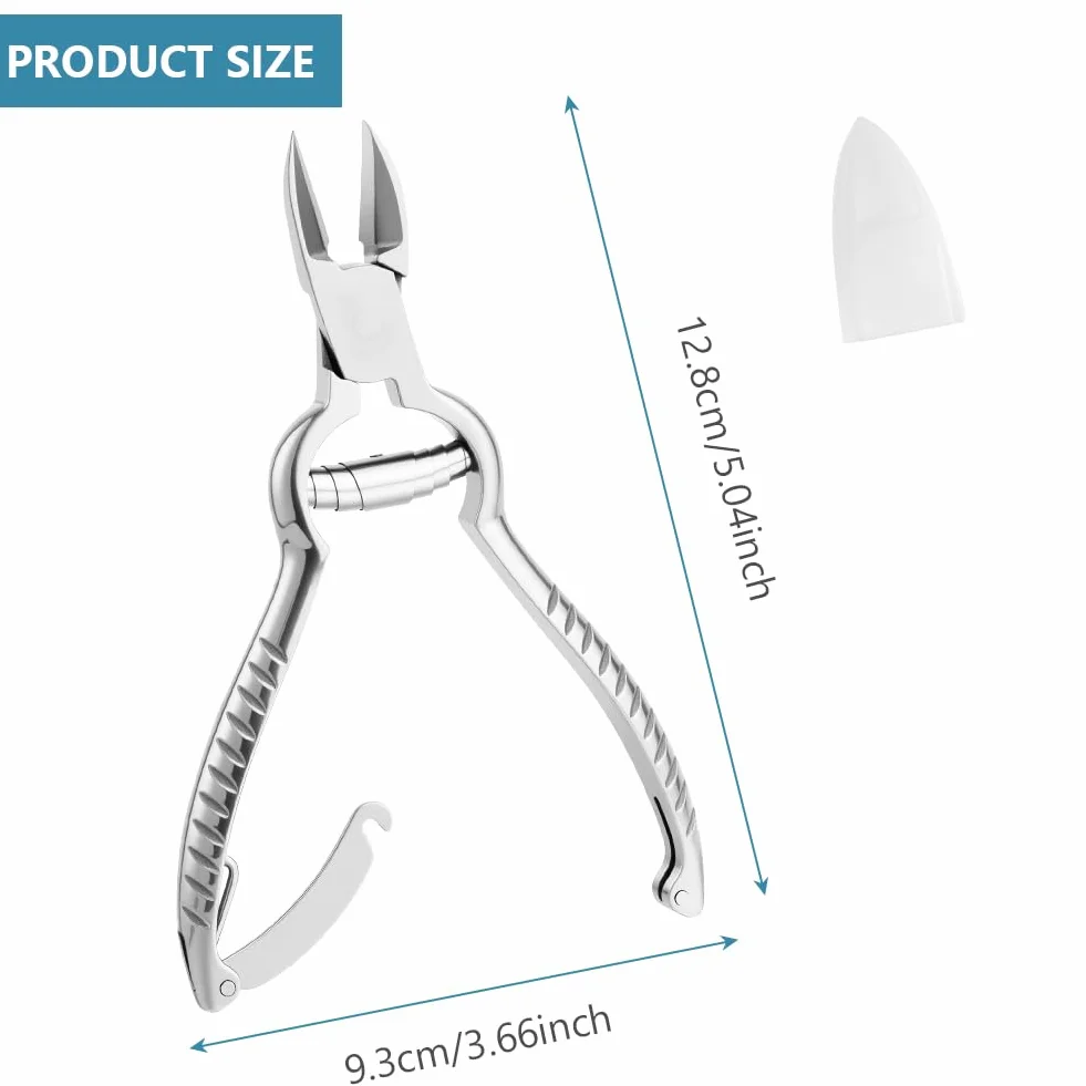 Beugo Pince Coupe Ongles Acier Inoxydable pour Ongle Incarné Épais Mains Pieds Manucure Pédicure
