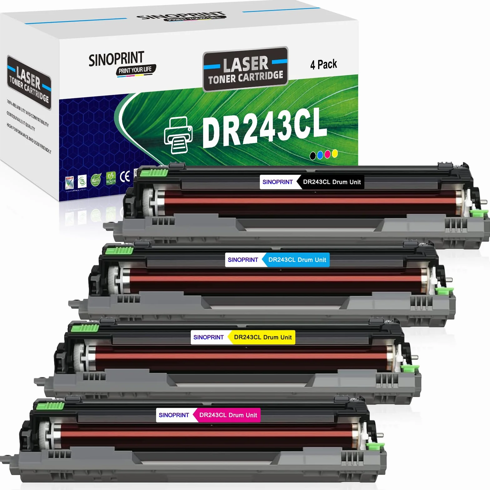 Unités de Tambour Compatibles Brother DR-243CL pour DCP-L3510CDW HL-L3210CW MFC-L3710CW