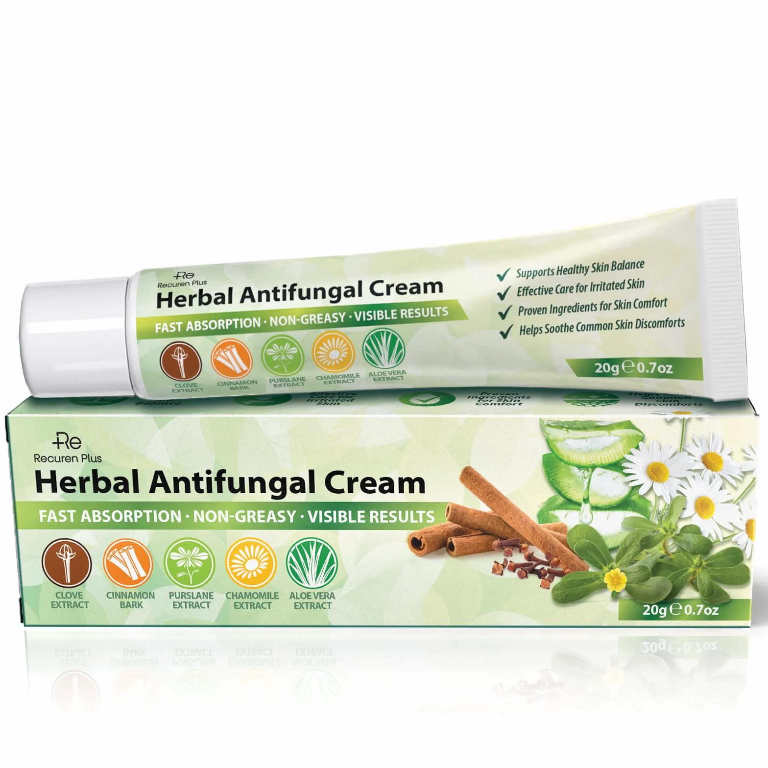 Crème Antifongique Mycose Pied Traitement Peaux Sujettes Démangeaisons Pied d’Athlète Inconforts Aine Pityriasis Versicolor Teigne Sans Stéroïde