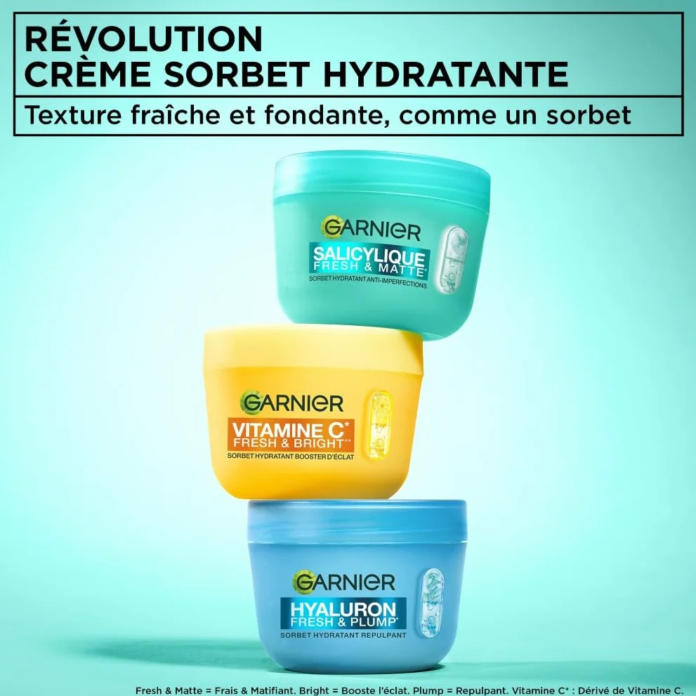 GARNIER Salicylique Crème Sorbet Hydratante Fresh & Matte 85 ml