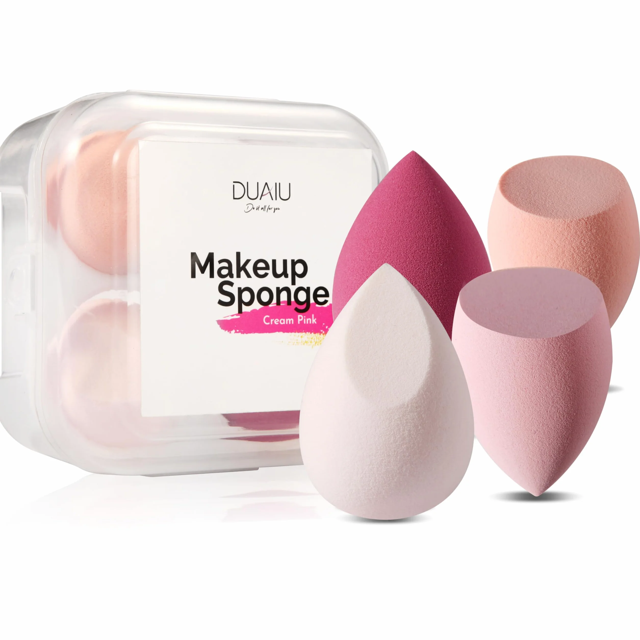 Lot de 4 éponges de maquillage sans latex pour fond de teint liquide