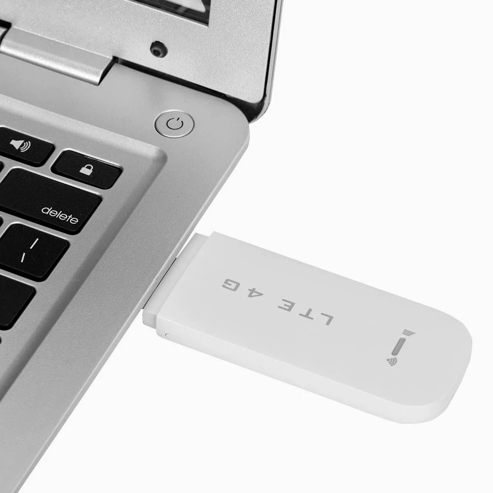 Clé USB 4G LTE, carte réseau sans fil 150 Mbit/s, modem USB/point d'accès WiFi prenant en charge jusqu'à 10 utilisateurs WiFi, dongle WiFi USB 4G