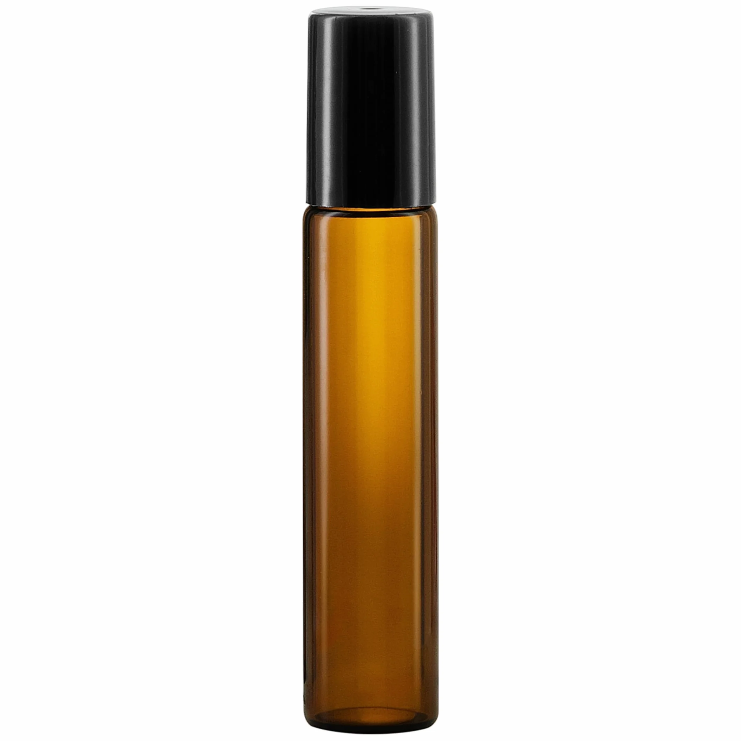 Bouteilles roll on huiles essentielles 10 ml - 5 récipients en verre ambré rechargeable pour aromathérapie