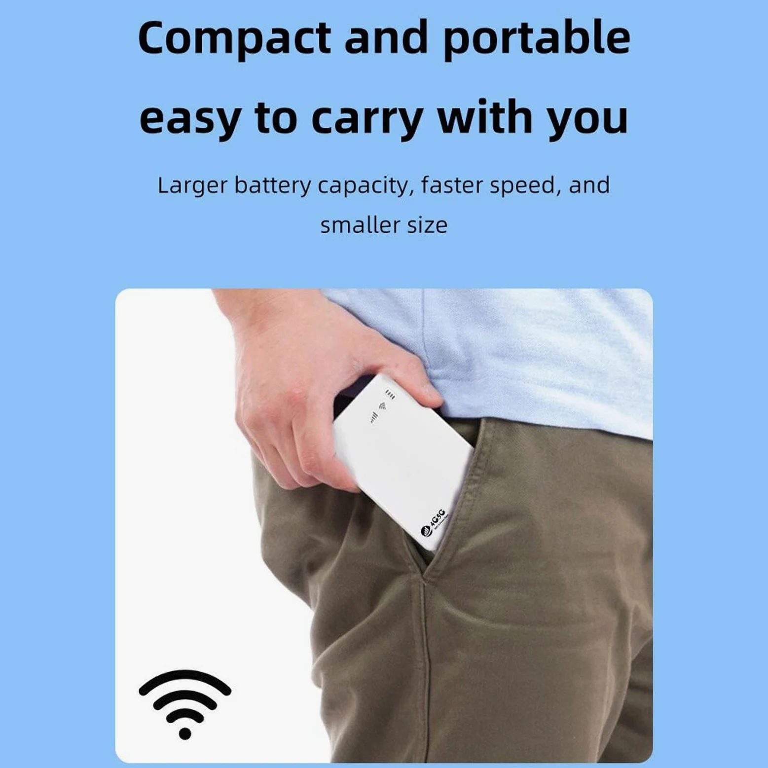 Routeur 4G LTE et WiFi Portable - Vitesse jusqu'à 1200 Mbps, Point d'Accès Mobile avec Emplacement SIM, Idéal pour Voyage et Déplacements Professionnels