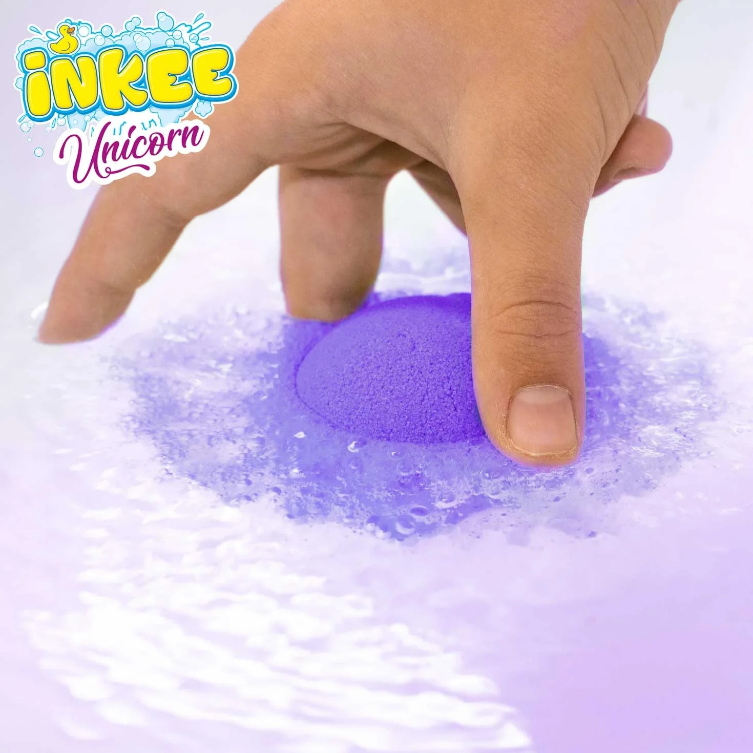 INKEE Boîte cadeau licorne 6 bombes de bain pour enfants avec figurines