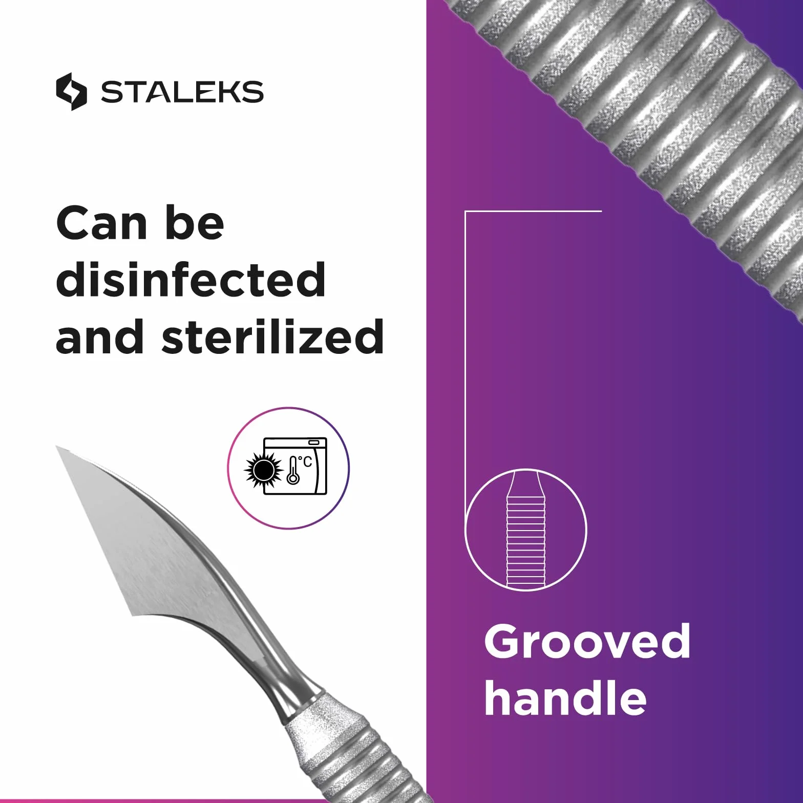 STALEKS PRO Smart 50 PS-50/2 Repousse-cuticules arrondis Type 2