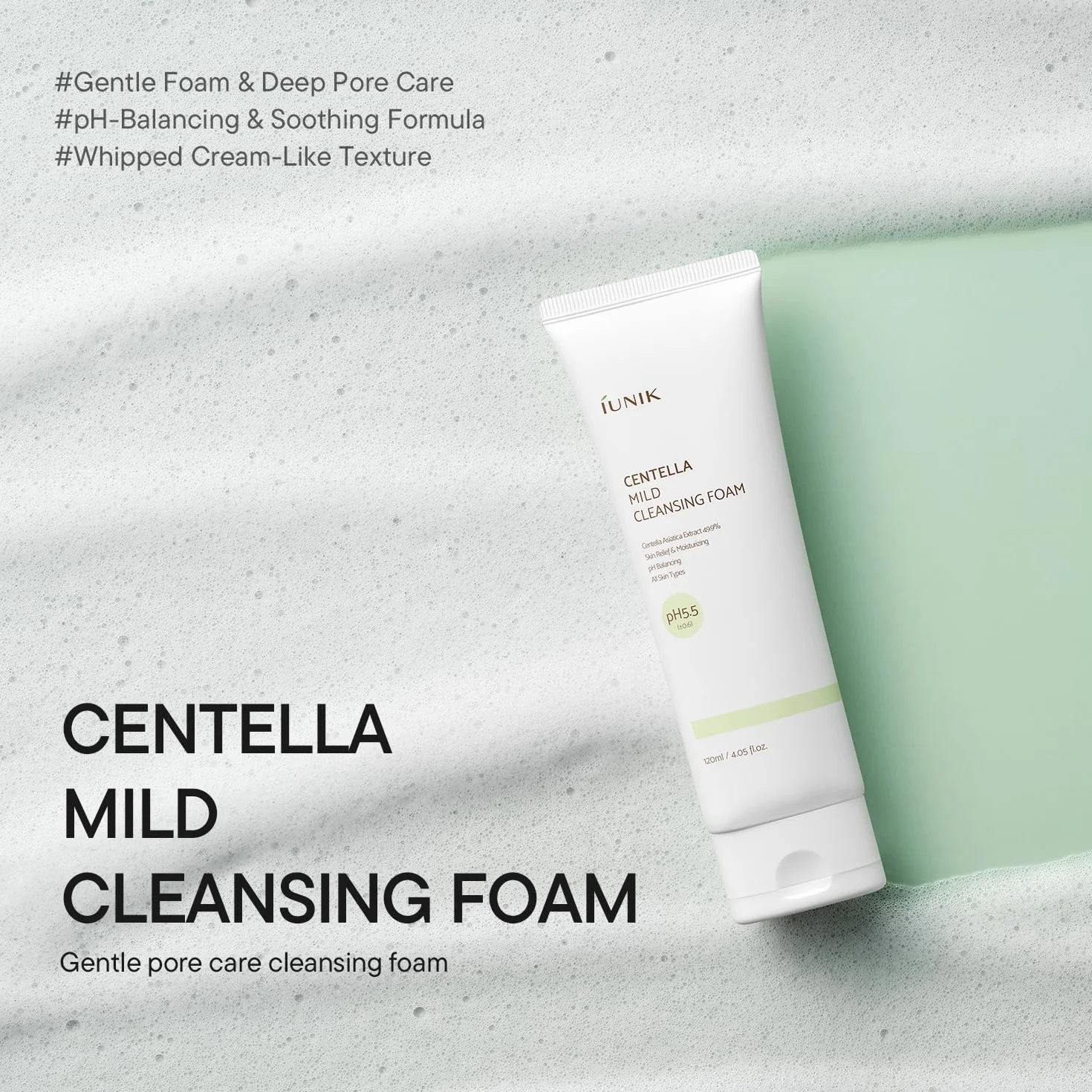IUNIK Centella Mild Cleansing Foam 120 ml