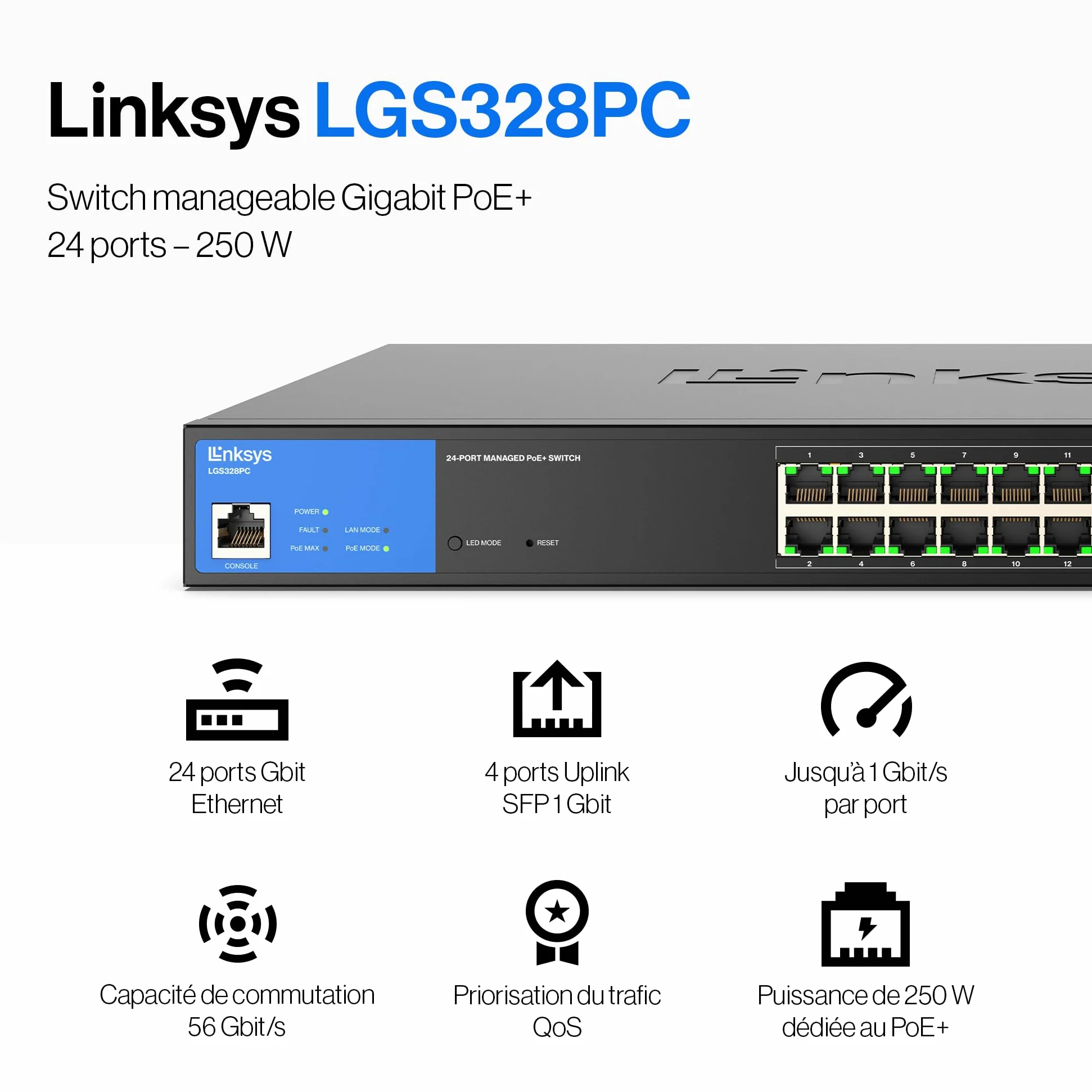 Extension du Réseau Compacte : Plus Grande Capacité Réseau pour des Connexions Stables sur les Appareils : Caméras de Surveillance, Points d'Accès et Systèmes de Sécurité, au Bureau et à la Maison