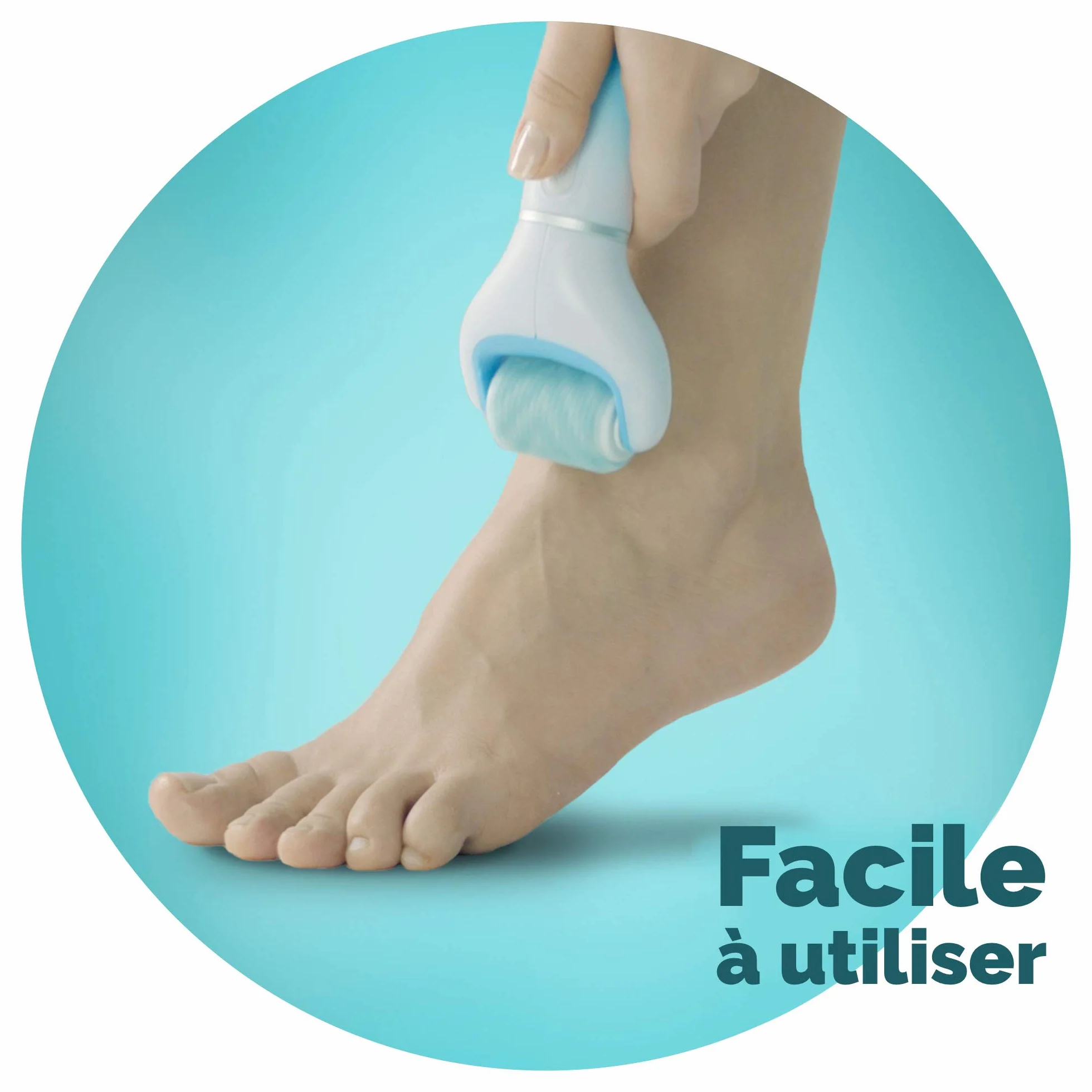 Scholl Velvet Smooth Rouleau Gommage Peau Sèche Pieds & Jambes - Boîte de 2 Rouleaux
