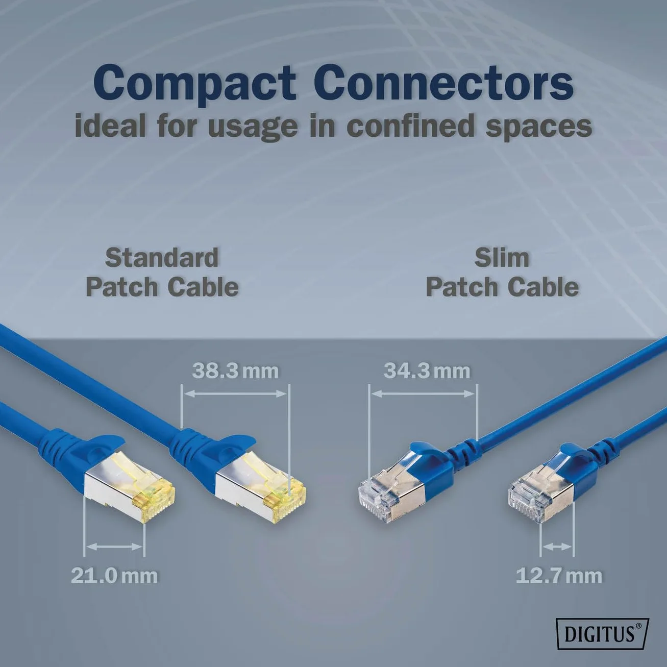 DIGITUS Câble LAN Cat 6A – 5 m – 10 pièces – Slim – F/FTP – Bleu | 10 Gbit/s – Blindé – PoE+ – AWG 32/7 – LSZH – Câble réseau RJ45 – Compatible Cat 6 et Cat 7