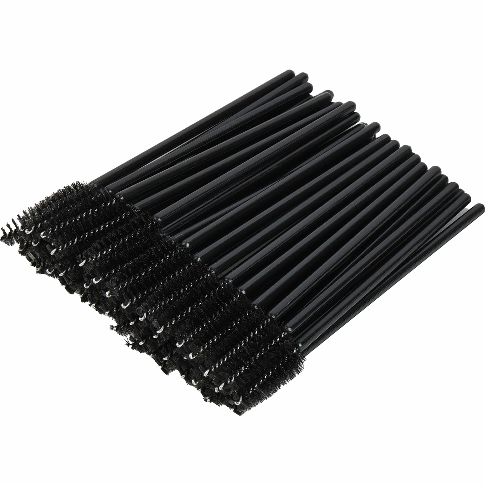 50PCS Brosses à Cils Jetables, Applicateur Maquillage Extension Cils Sourcils Noir