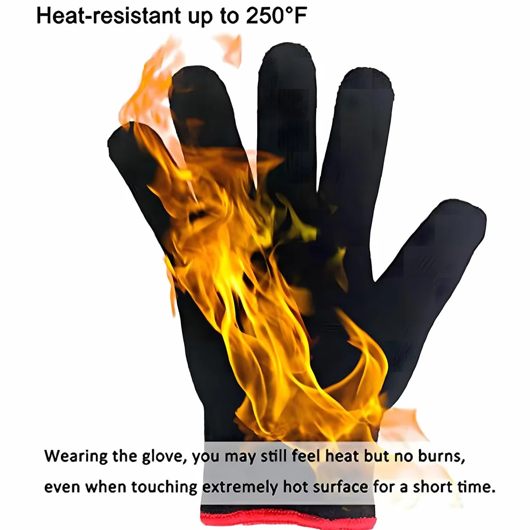 Gants Contre La Chaleur De Protection Professionnels pour Coiffure 2 Pièce