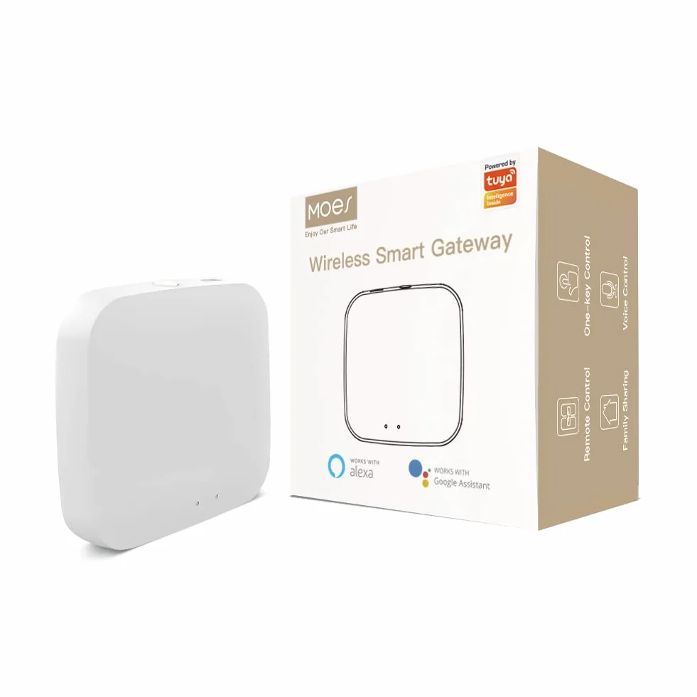 MOES Tuya ZigBee BLE Multi-Mode Gateway WiFi Mesh Hub Smart Home