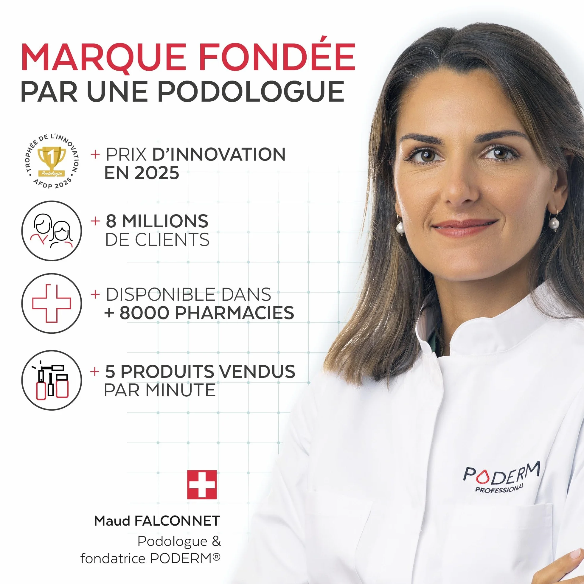 PODERM Soin des pieds répare nourrit intensément 24h ingrédients 100% naturels Swiss Made