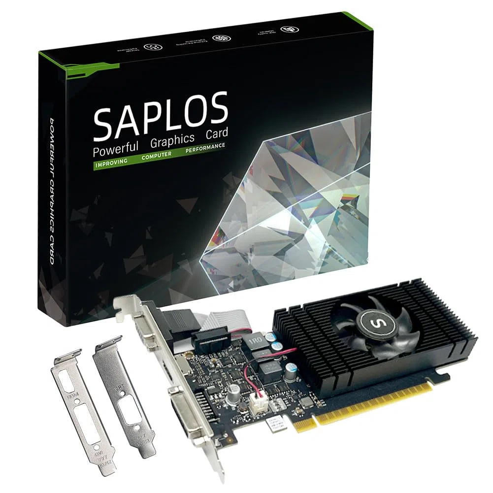 GTX 750 Ti Carte Graphique 4 Go 128 Bits DDR3, HDMI, VGA, DVI, Low Profile Carte Video PC, GPU, PCI Express x16, DirectX 12