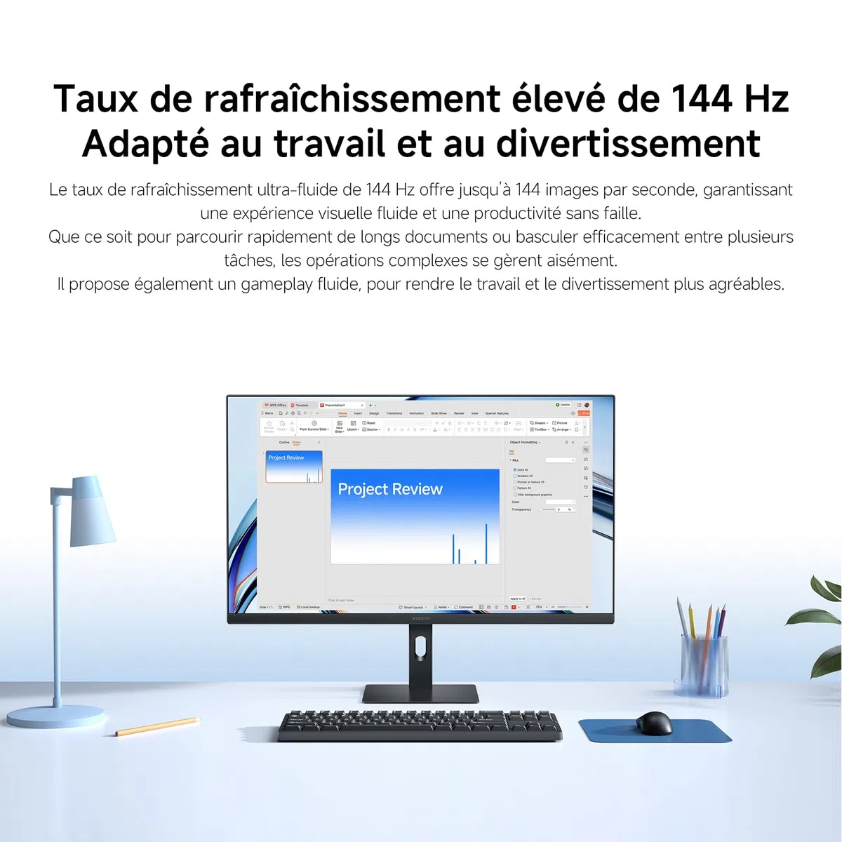 XIAOMI Gaming Moniteur 27 Pouces, 144Hz, FHD, FreeSync, IPS, P27FDA-RAGL
