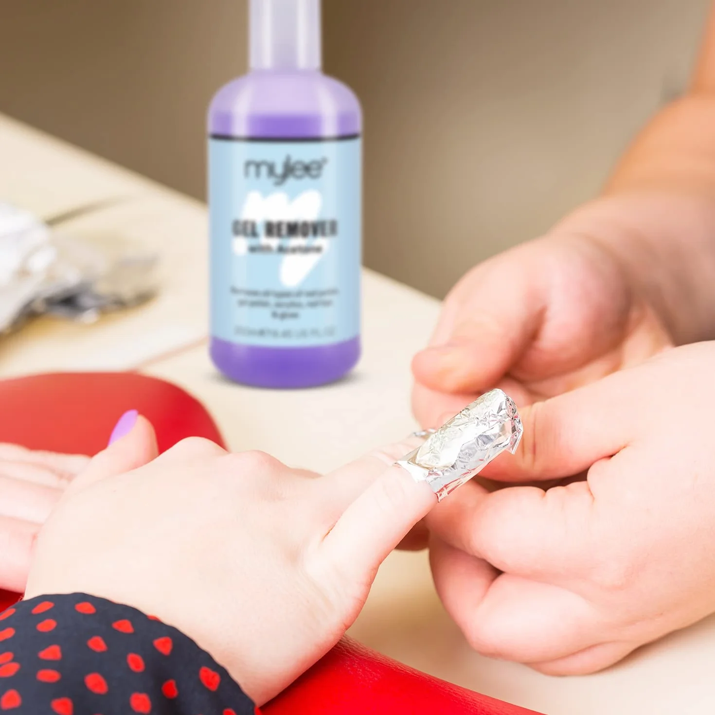 Mylee Dissolvant de Vernis à Ongles Semi Permanent Acetone 250ml UV LED Nettoyant Vernis Gel