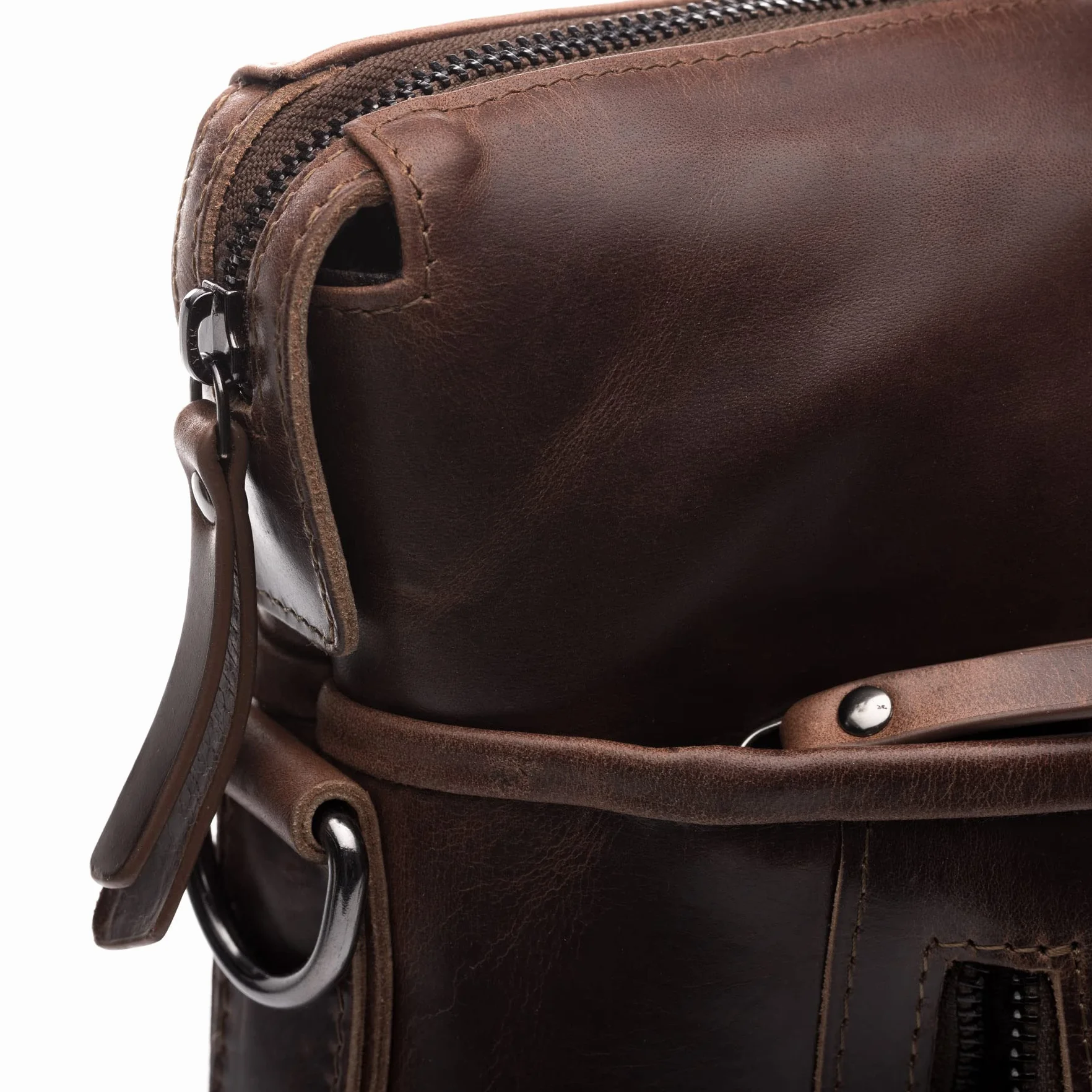 SID & VAIN Sac Ordinateur Portable Cuir véritable 15.4 Pouces London Mallette Professionnelle bandoulière Grand pour Hommes et Femmes Serviette de Travail Etudiante Marron