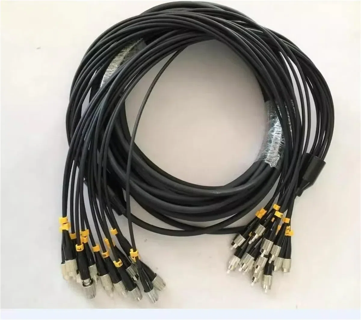 Câble optique Pansad Multimode 2/4/6/8/12 conducteurs LC, SC, FC, ST,UPC, jumper à fibre optique flexible, 10 m, 20 m, 30 m, 40 m (2 cœurs LC -LC 10 m)