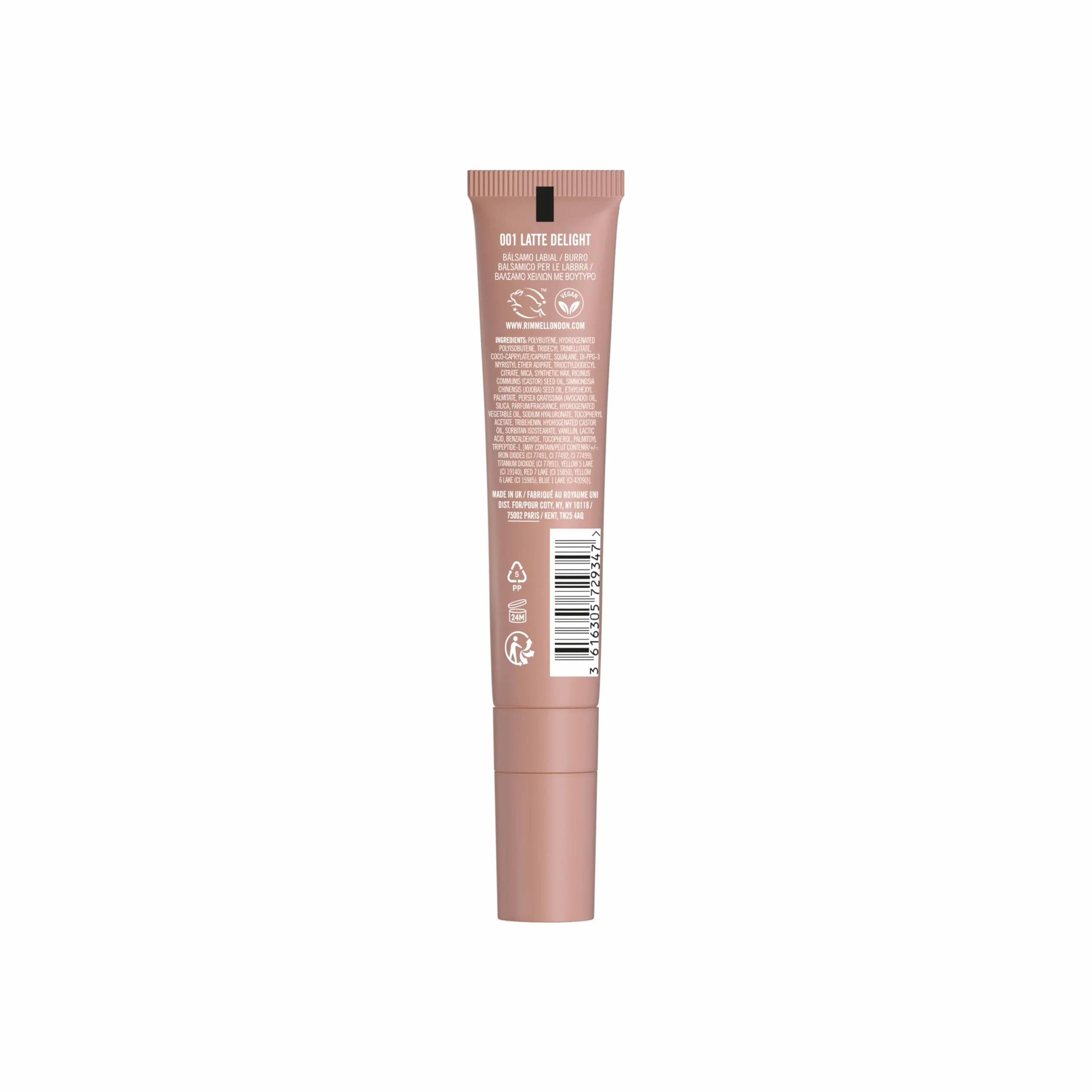 Rimmel London Oh My Gloss Butter Me Up Baume à lèvres 002 Latte Delight 15 ml