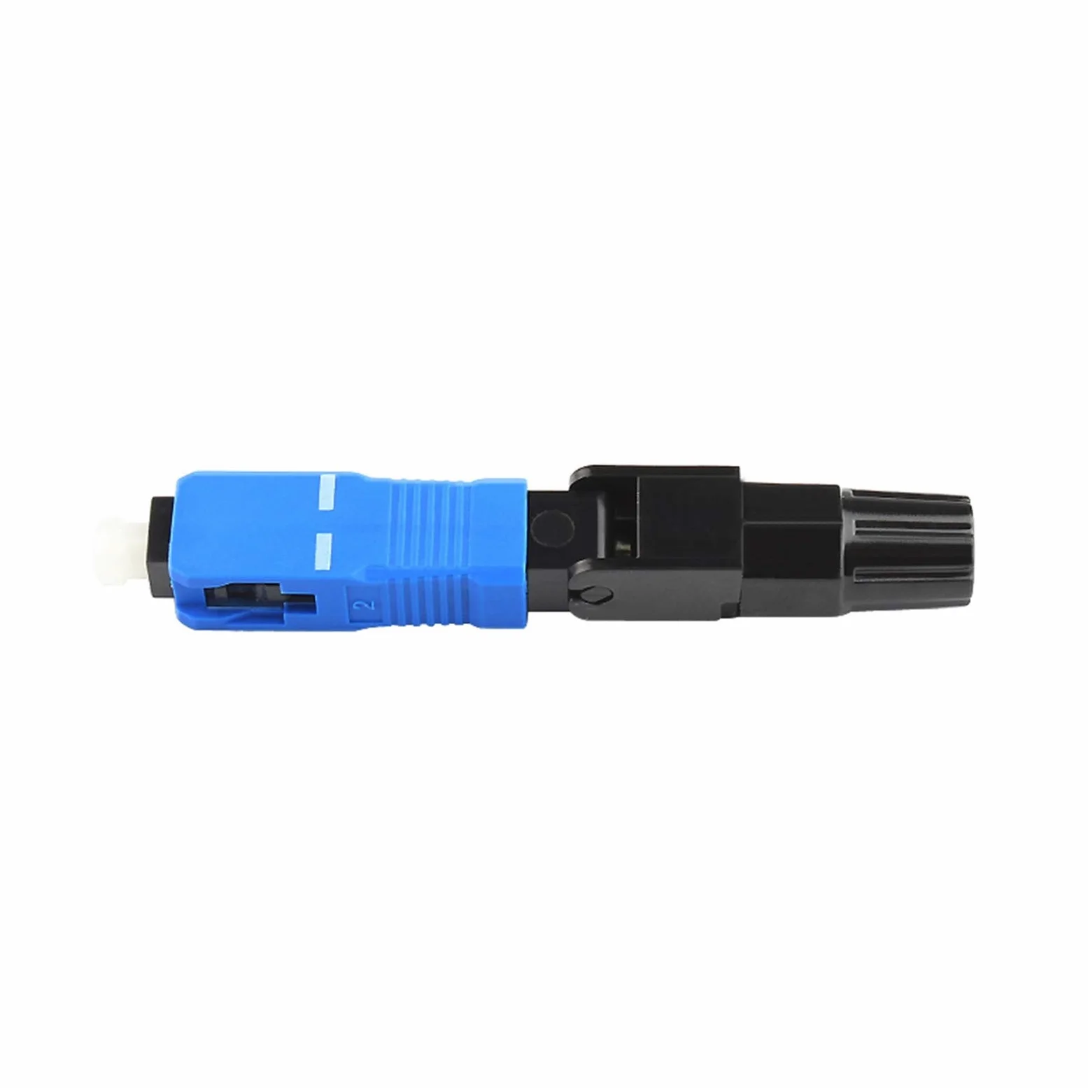 Xiaohu Adaptateur de convertisseur à Fibre Optique 100pcs/boîte 0.3db SC Connecteur Rapide de Fibre Optique UPC 100 SC Connecteur Rapide Bleu Fibre Optique Fibre Fibre SC Conn connecteur Rapide