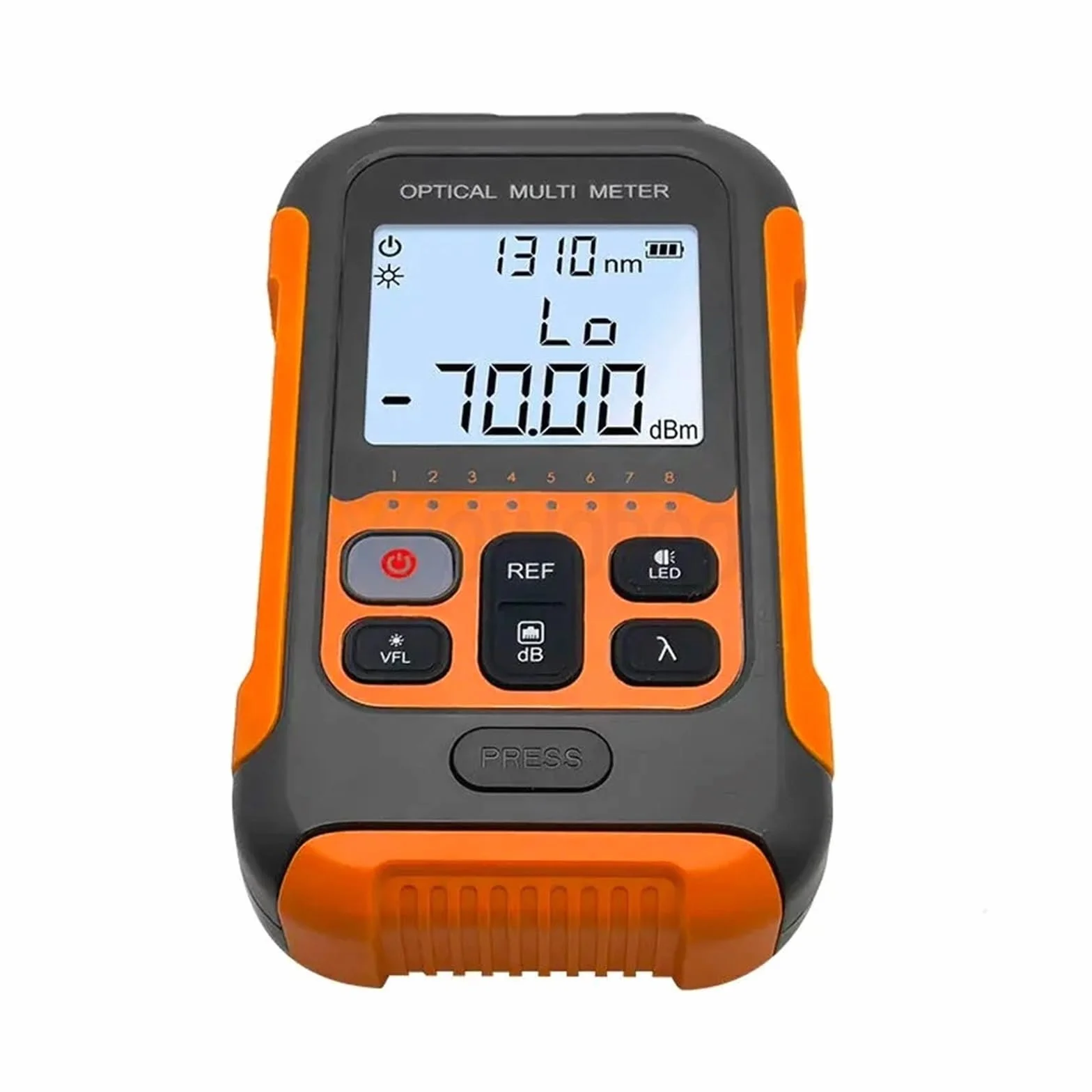 Testeur de fibre optique, Mini Compteur De Puissance Optique Personnalisé 4 En 1, Localisateur Visuel Défauts, Testeur Câble Réseau, Lumière LED OPM VFL 10/20/30/50MW(50MW)