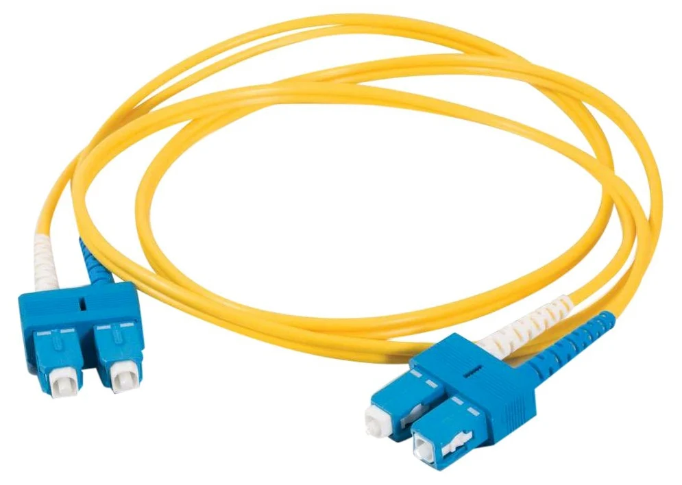 C2G 85568 Câble fibre optique SC/SC LSZH Duplex 9/125 SM 1 m Multicolore