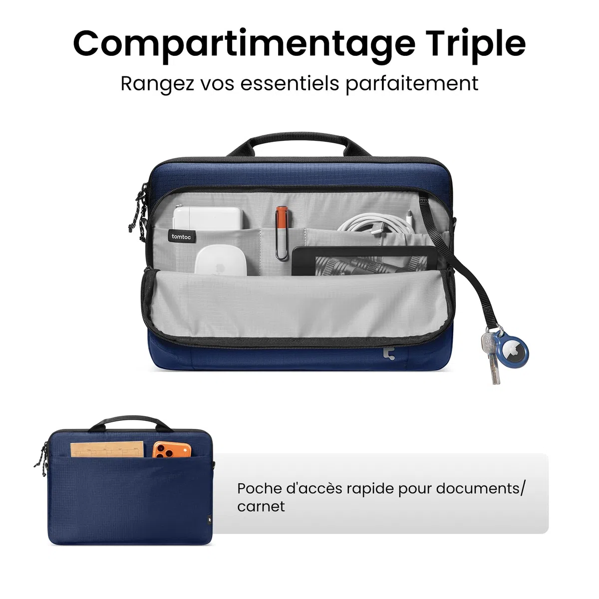 tomtoc Housse Légère pour 13 Pouces MacBook Air M5/M4 & MacBook Neo
