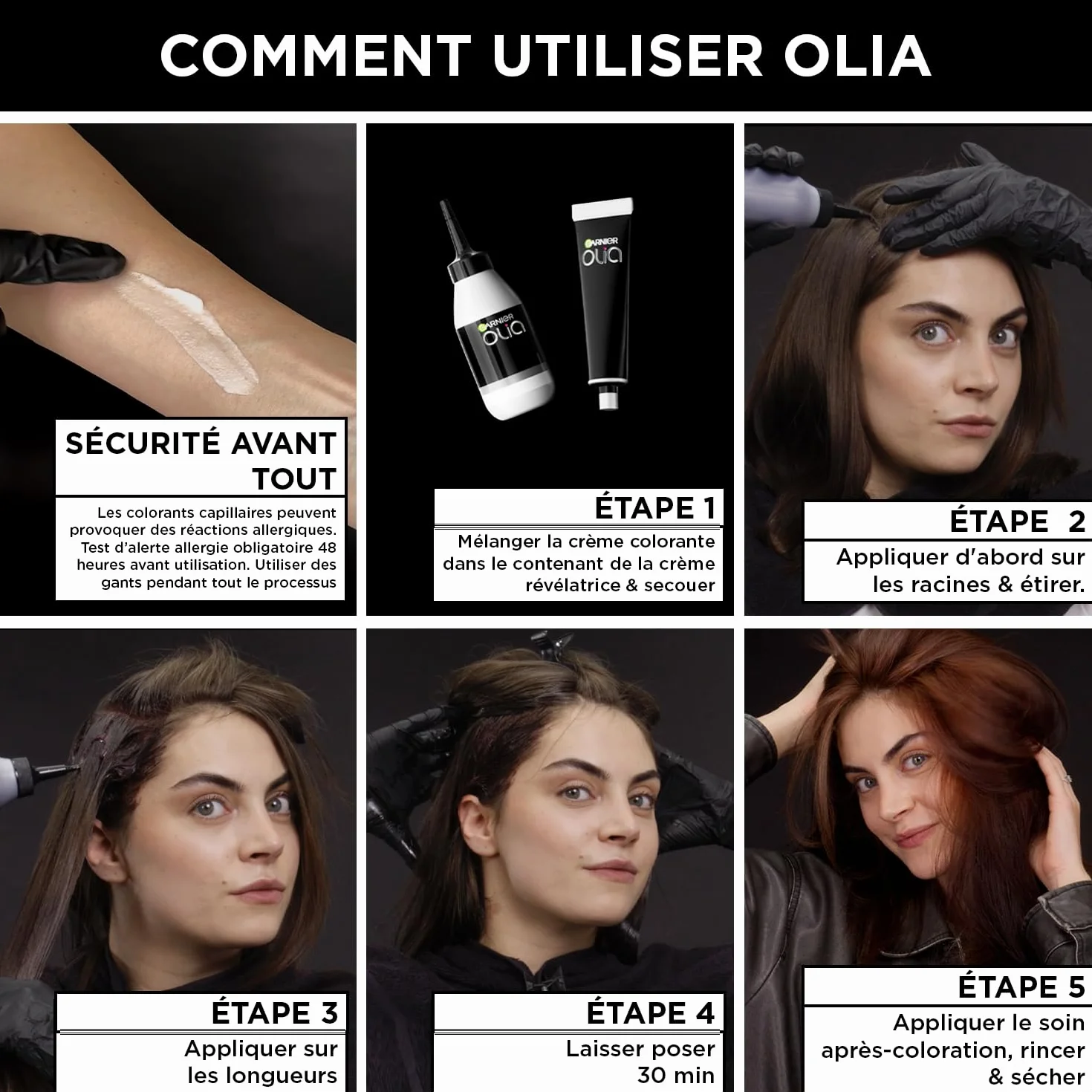 Garnier Olia Coloration Permanente Carmin Velours 4.62 Sans Ammoniaque Huiles Naturelles