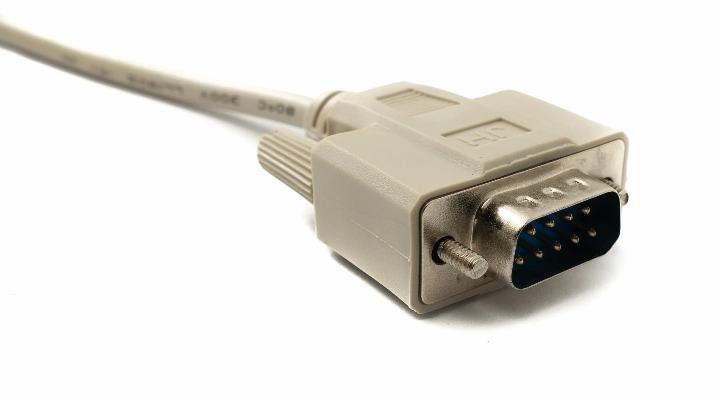 Câble null modem RS232 DB9 10 m 9 broches mâle vers femelle gris