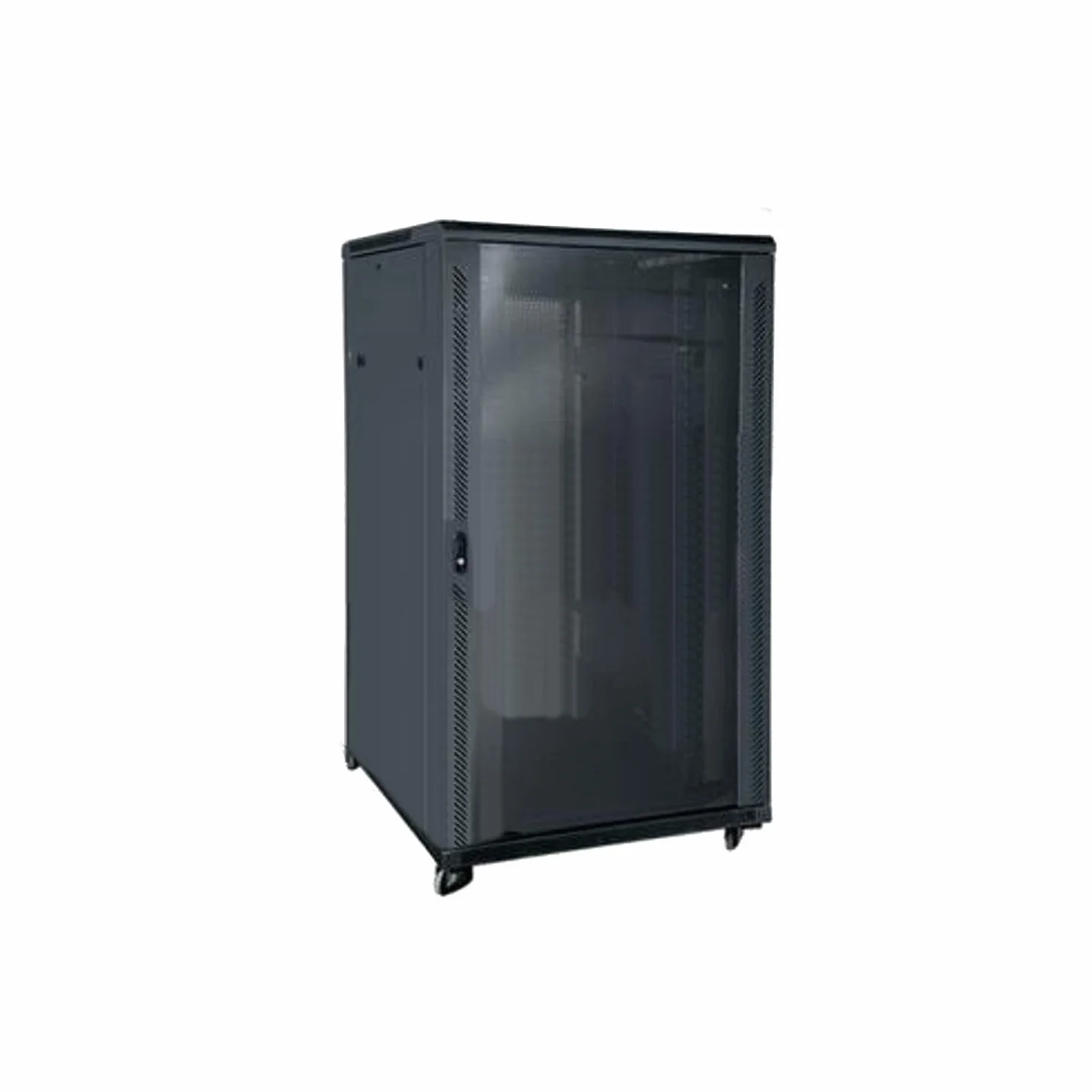 KIMEX - Baie de Brassage 19" 24U 600x600mm - Rack Serveur Informatique au Sol - Armoire Réseau 19 Pouces - Charge Max 800 kg - Ref 112-6624K
