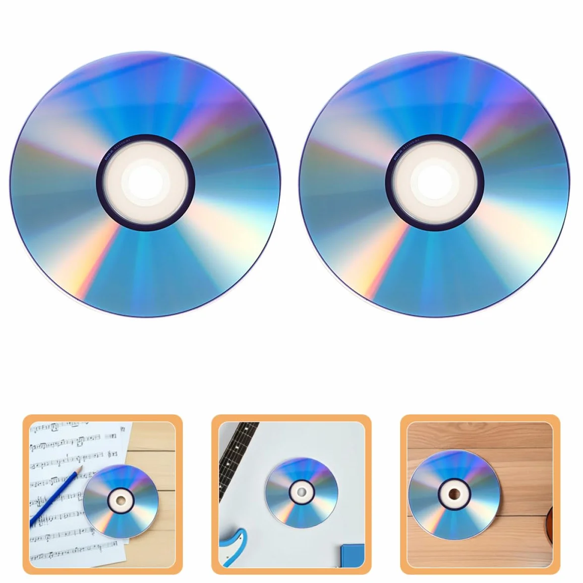 Hemobllo Sets de Disques DVD Vierges Enregistrables Haute Capacité Lot de 2 avec Boîtier Jewel Case