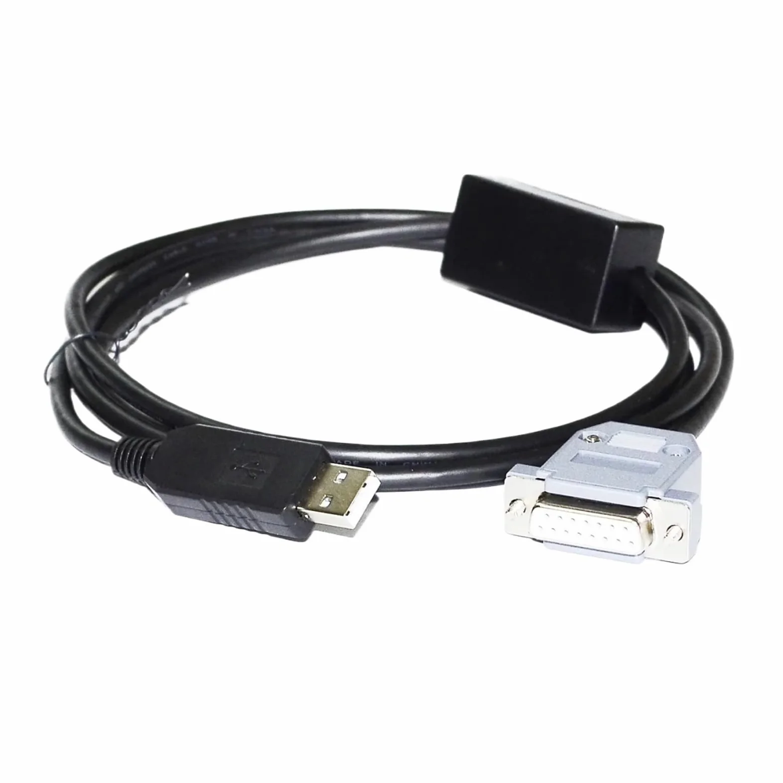 Câble de Communication série convertisseur USB vers DB15 Femelle 15 Broches FT232RL for Pompe à seringue PSD(3 Metre,RS485 Signal)