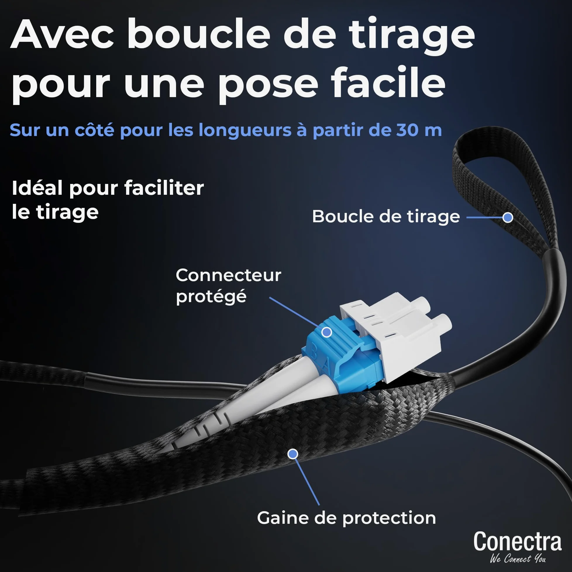 300m Câble Fibre Optique Blindé OS2 Duplex Breakout LC/UPC, Jarretière Optique Monomode G657A2 9/125, LSZH Intérieur/Extérieur, Rallonge Fibre Armée Cordon Patch Câblage Réseau ⌀3mm Noire