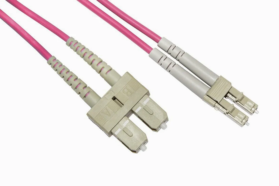 LINK CONFEZIONE 10 CAVI Fibre OTIQUE LC A SC MULTIMODE Duplex OM4 GUAINA 2 MM 50/125 MT.3 Marque