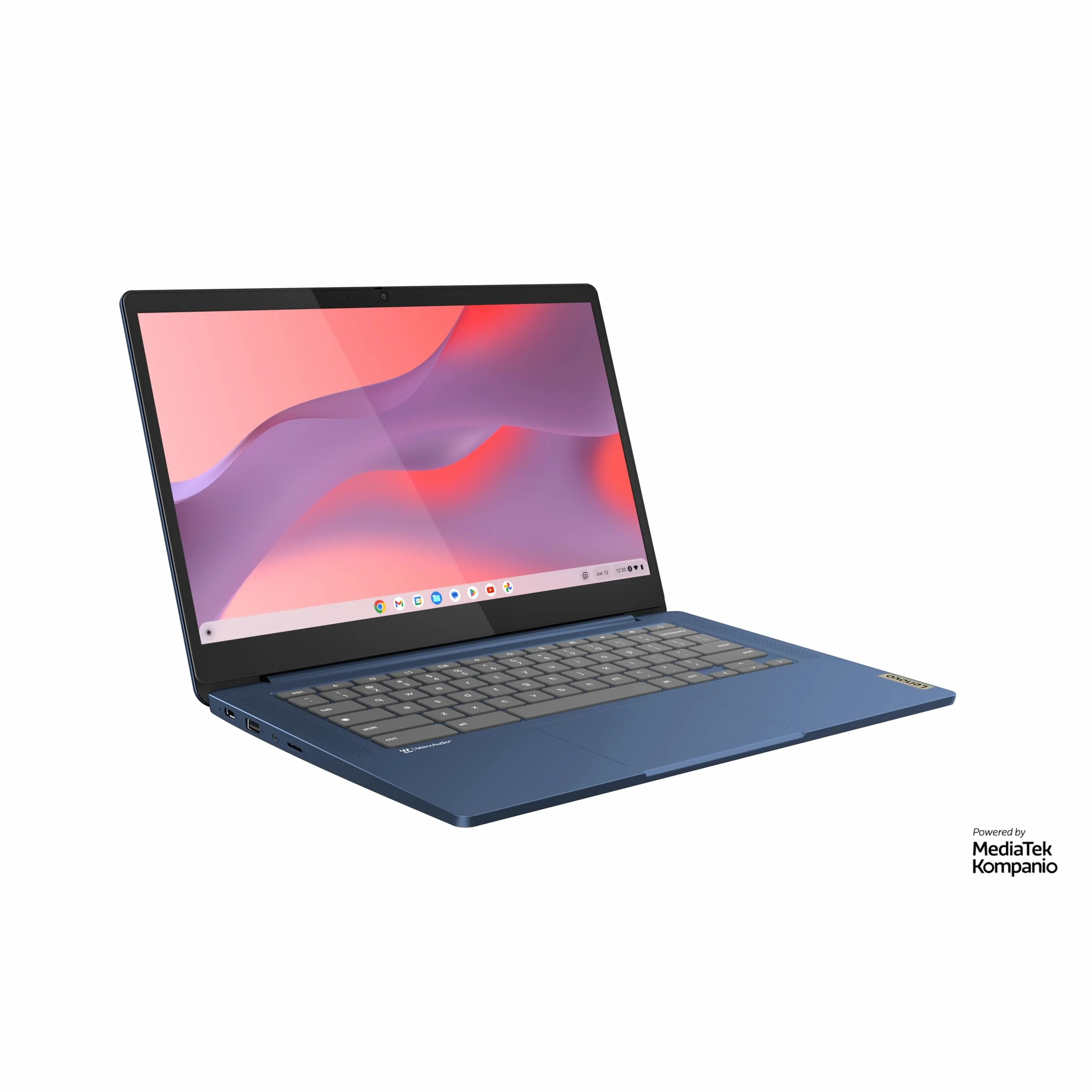 Lenovo IdeaPad Slim 3 Chromebook 14M868 Ordinateur Portable 14'' FHD MediaTek Kompanio 520 RAM 4Go SSD 64Go Clavier AZERTY Français Bleu