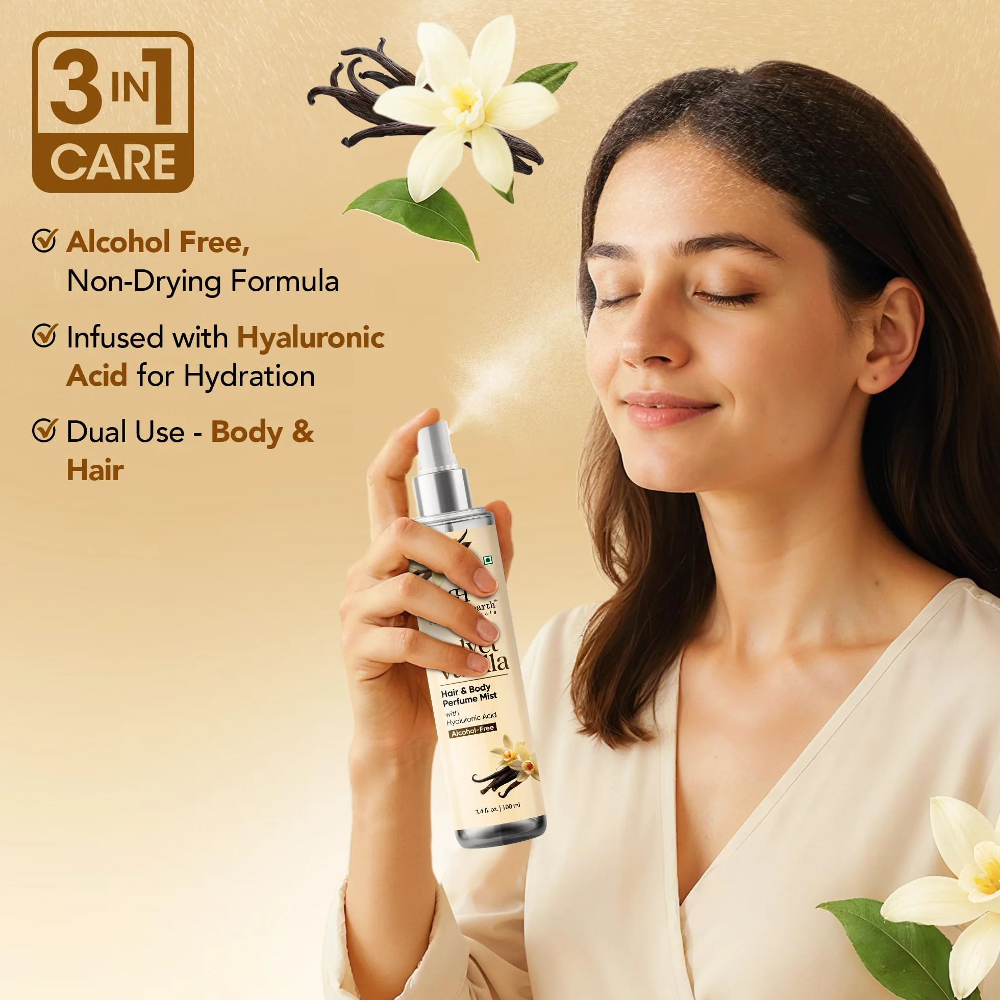 Botanic Hearth brume parfumée cheveux corps vanille 100 ml