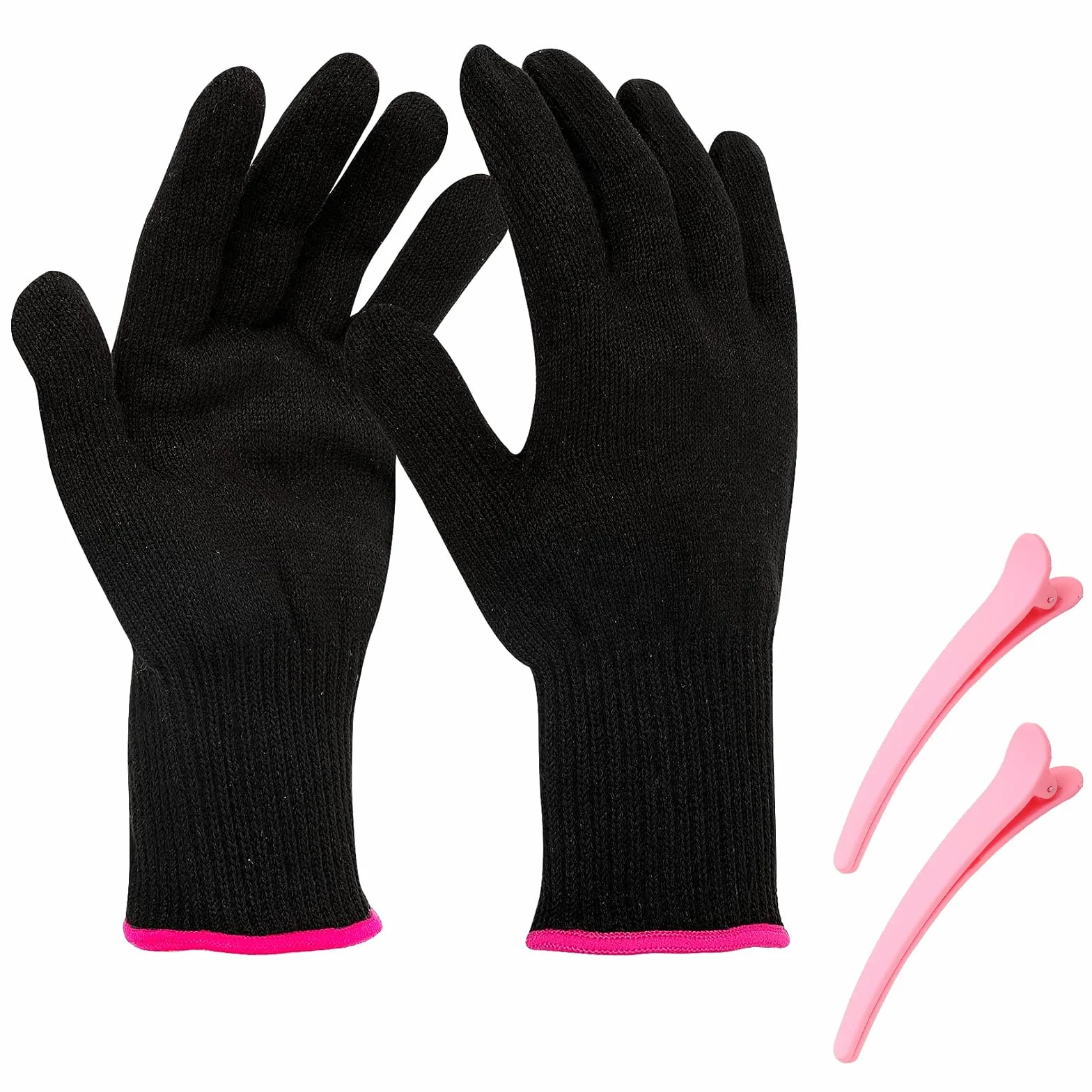 Gants Résistants Chaleur Coiffage Fer à Lisseur (1 Paire)