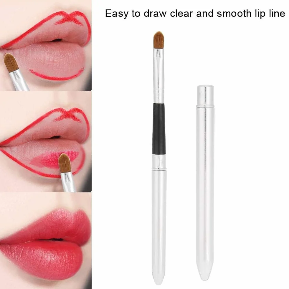 Pinceau à lèvres rétractable professionnel outil maquillage cosmétique