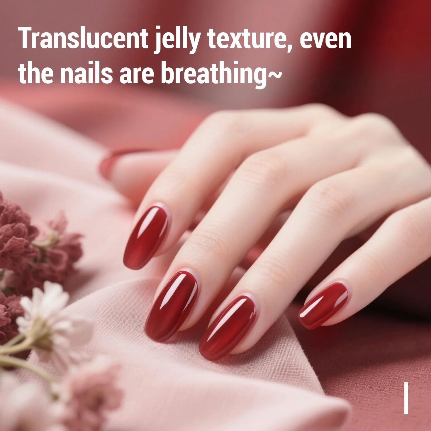 JODSONE Coffret 12 Vernis Semi Permanent 10 Couleurs Jelly Translucides Naturelles Tenue Longue Durée