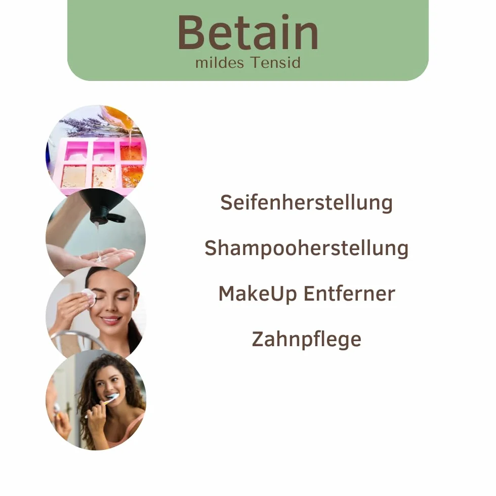 Cocamidopropyl Betaine 1000 ml – Tensioactif pour cosmétiques naturels, fabrication de savon, shampoing DIY, gel douche