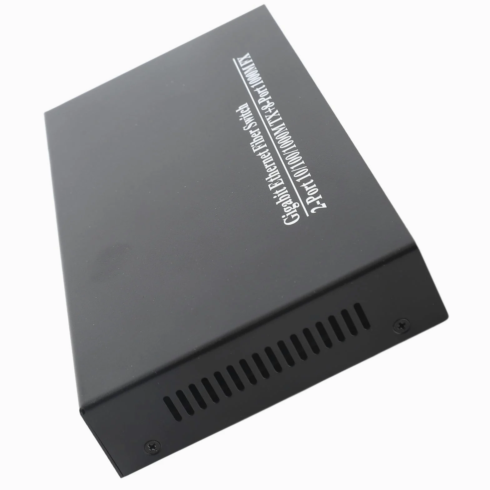 Fafeicy Commutateur Fibre Ethernet Gigabit, Matériau en Fer, émetteur-récepteur 1,25G, jusqu'à 10 Km, Idéal pour Les Réseaux et Les Télécommunications