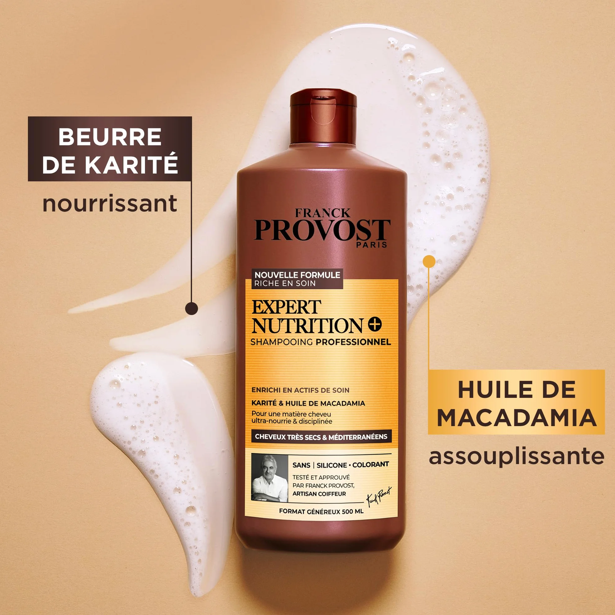 Franck Provost Shampoing Expert Nutrition+ 500ml