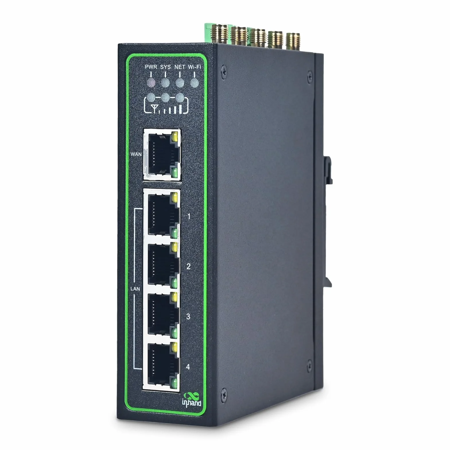 InHand Networks IR315 Routeur 4G LTE Industriel, Wi-FI, 5 Ports Ethernet, Double SIM, RS232/RS485 & GNSS, Passerelle Modbus, VPN, Rail DIN, Solution Professionnelle pour Automation et Télémétrie