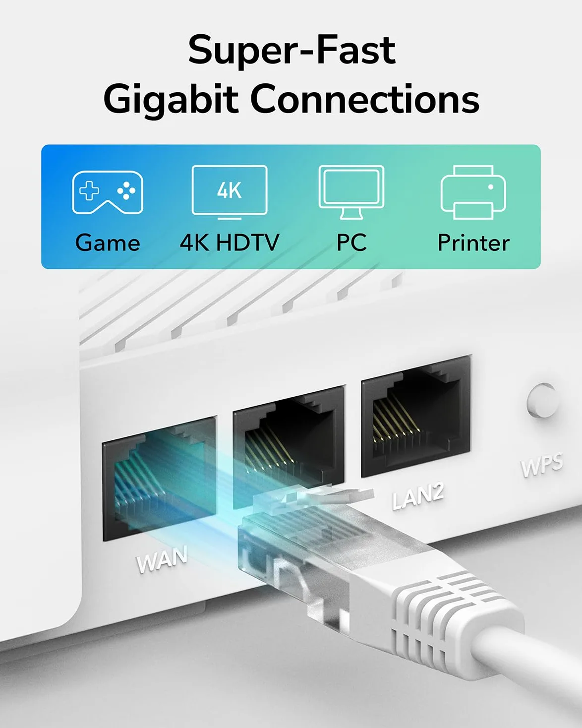 Cudy AC1200 Routeur Wi-FI Gigabit, 4 Gigabit RJ45, 4 Antennes 5dBI, MU-MIMO, Beamforming, Point d'accès, Extension WiFi, WISP, DDNS, IPv6, WR1300E