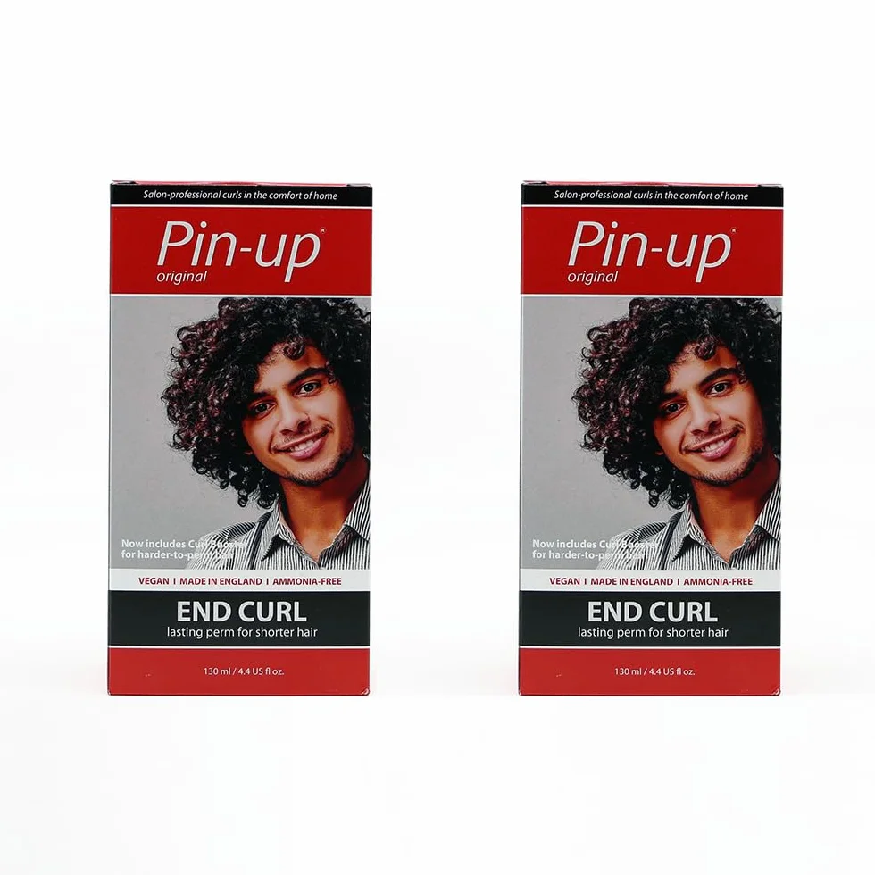 Pin Up End Curl At Home Perm Kit, 2 x 130 ml, kit de permanente pour franges et pointes